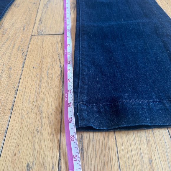 CITIZENS OF HUMANITY HUTTON STRETCH HIGH-RISE WIDE LEG JEANS IN DARK PARIS 31 - Picture 3 of 6